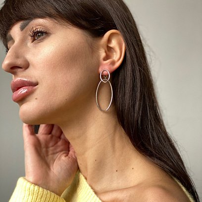 Золоті сережки - джекети "Самобутність" с06756 №3