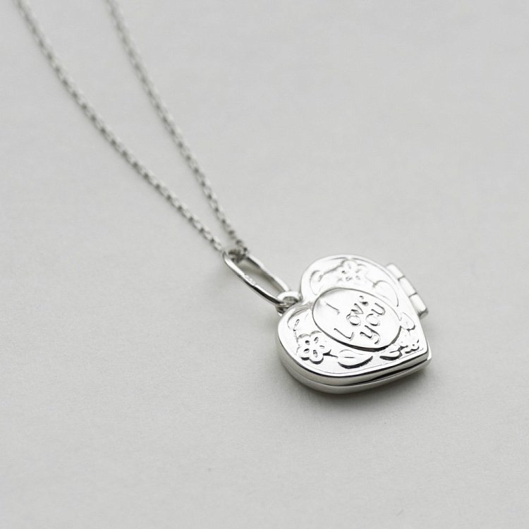 Підвіска для фото "Сердечко" в білому золоті п02964 від ювелірного магазину Онікс - 9