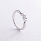 Кольцо в белом золоте с бриллиантами кб0491cha от ювелирного магазина Оникс