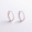 Серебряные серьги - кольца "Аманда" 123224 от ювелирного магазина Оникс