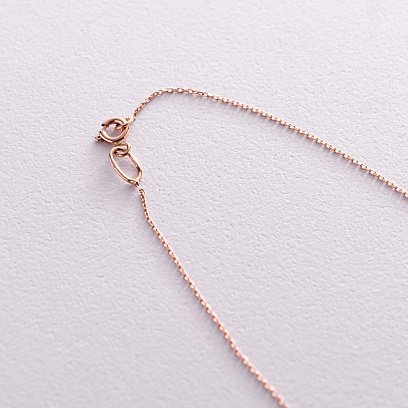 Золоте кольє з хрестиком (фіаніти) кол02110 №5