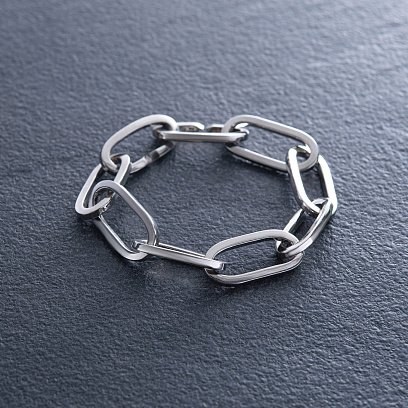 Серебряный браслет "Цепочка" (глянцевый) 141649 №8