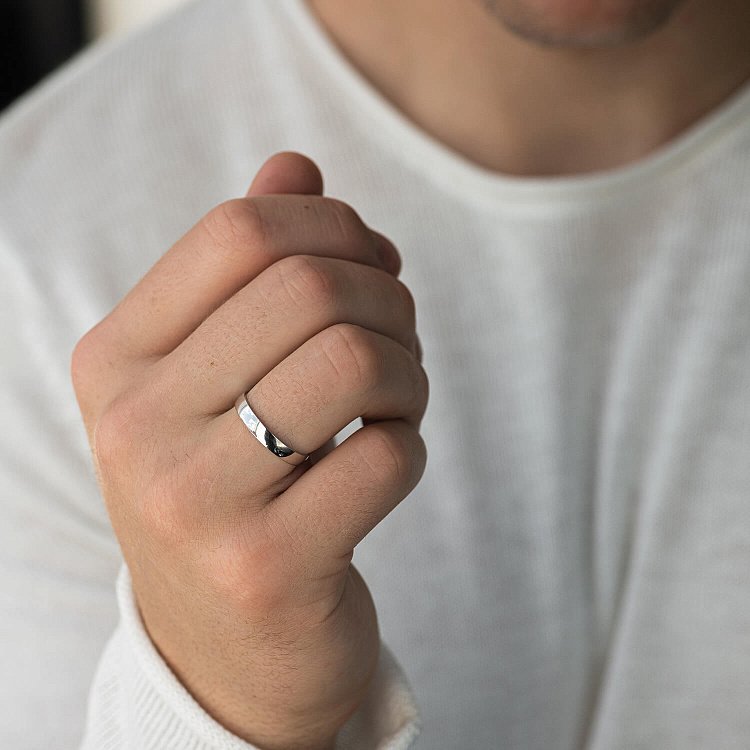 Золотое обручальное кольцо "Американка" (возможна гравировка) обр00167 от ювелирного магазина Оникс - 9