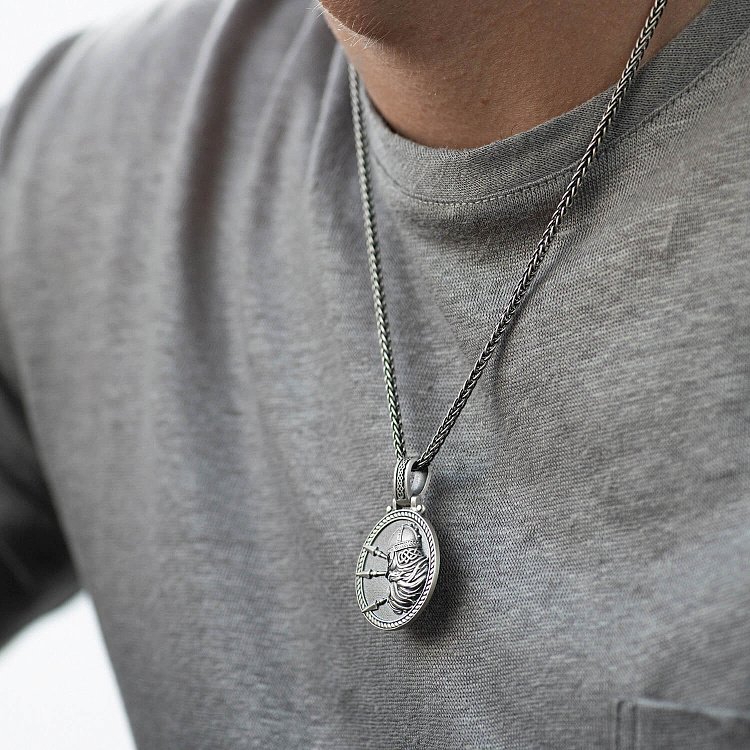 Срібний кулон "Воїн" з чорнінням 292 від ювелірного магазину Онікс - 3