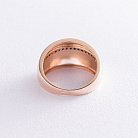 Золото кольцо с черными фианитами к06571 от ювелирного магазина Оникс - 2