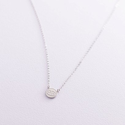 Срібне кольє "Знак зодіаку Рак" 181052рак