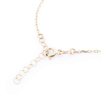 Золотое колье "Mама" с мальчиком (фианит) кол01011 №3