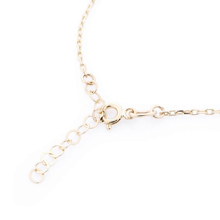 Золотое колье "Mама" с мальчиком (фианит) кол01011 от ювелирного магазина Оникс - 2