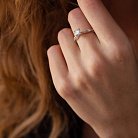 Помолвочное кольцо в белом золоте с бриллиантами 312 от ювелирного магазина Оникс - 3