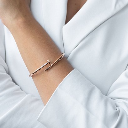 Браслет "Гвоздик" в красном золоте б04142 №2