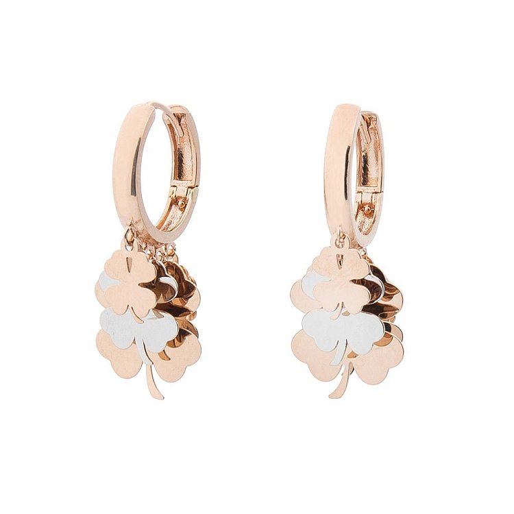 Золотые серьги "Клевер" с05251 от ювелирного магазина Оникс