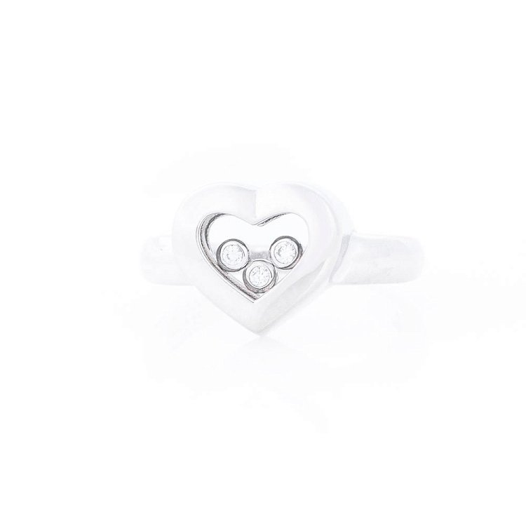 Золотое кольцо "Сердце с фианитом" к04744 от ювелирного магазина Оникс - 2