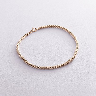 Браслет "Шарики" в желтом золоте б05235
