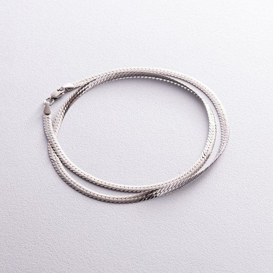 Серебряная цепочка (снейк) рс134518 №3
