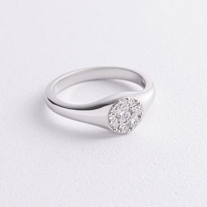 Золота каблучка з ﻿діамантами 244741121 №2