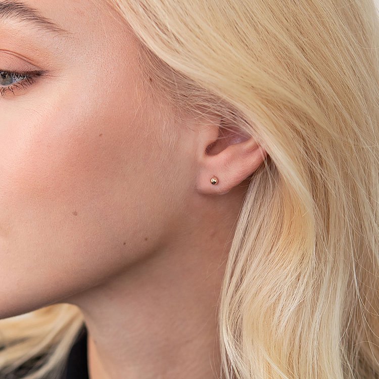 Золота моносережка "Кулька" с07494 від ювелірного магазину Онікс - 3