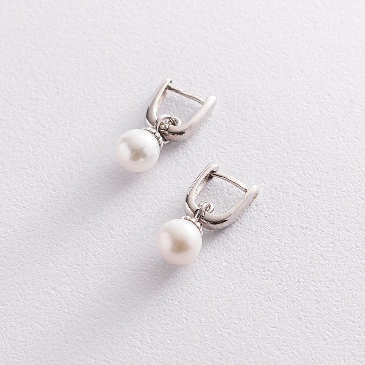 Золоті сережки з перлами с05836 від ювелірного магазину Онікс - 4