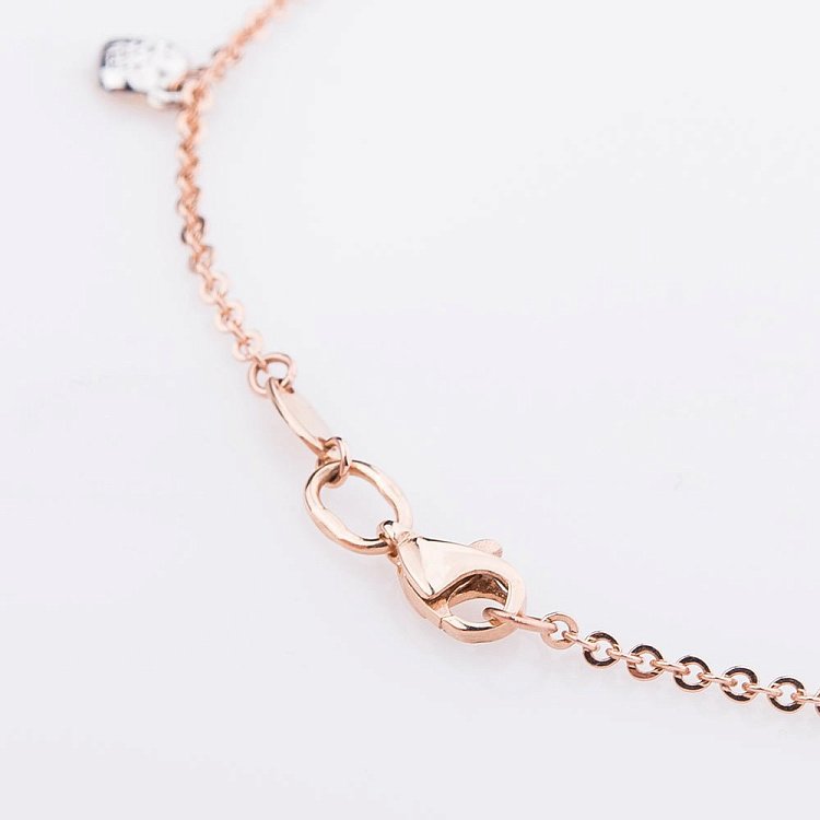 Золотой браслет на ногу "Сердечко" б02137 от ювелирного магазина Оникс - 2