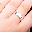 Серебряное обручальное кольцо с узором 11829 от ювелирного магазина Оникс - 1