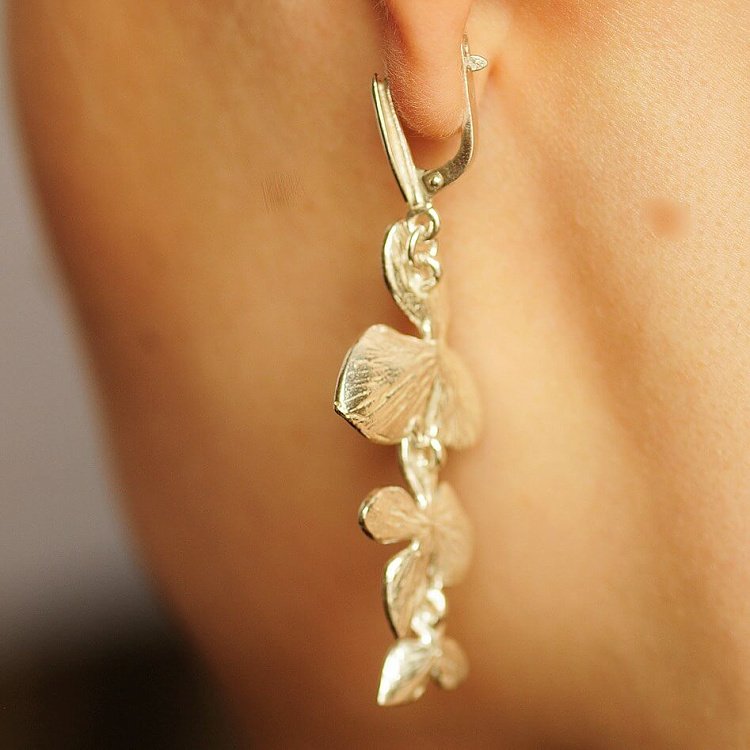 Сережки "Конюшина" 12056 від ювелірного магазину Онікс - 6