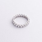 Cеребряное кольцо с дорожкой камней (фианиты) 1393 от ювелирного магазина Оникс - 2