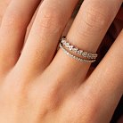 Двойное кольцо в белом золоте с бриллианты кб0465ca от ювелирного магазина Оникс - 4