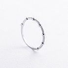 Кольцо "Lisa" в белом золоте к08494 от ювелирного магазина Оникс - 2