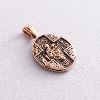 Православная золотая ладанка п02430 №2