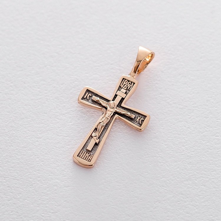 Православный крест (чернение) п01613 от ювелирного магазина Оникс - 3