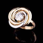 Золотое кольцо с фианитом к04203 от ювелирного магазина Оникс - 4