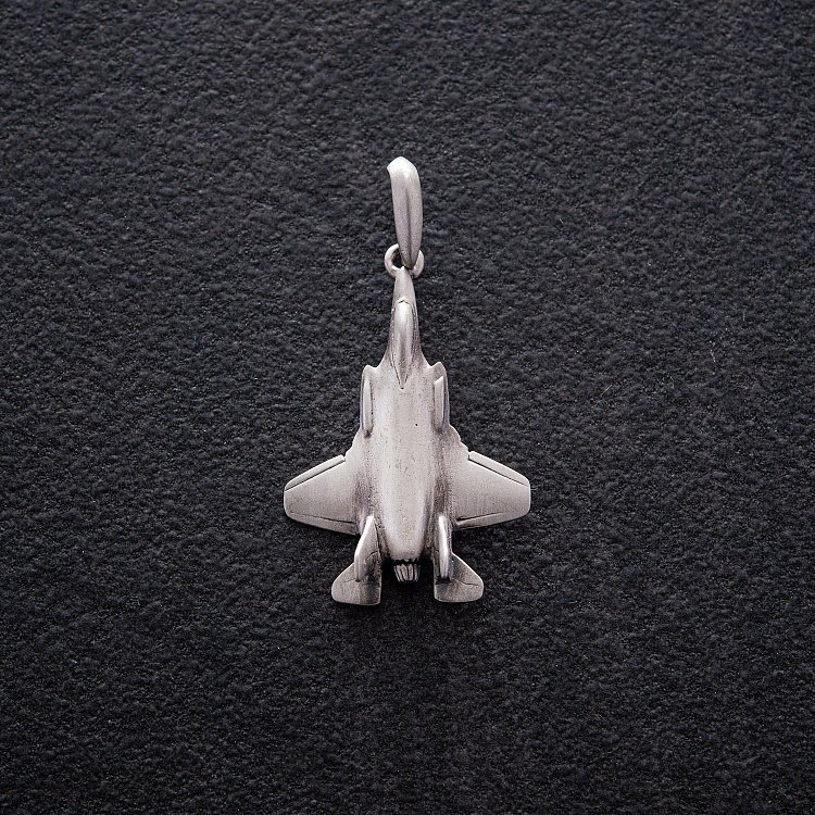 Підвіска "Військовий літак - Винищувач" у сріблі 133209 від ювелірного магазину Онікс - 2
