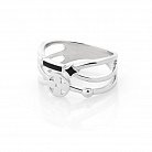 Срібний перстень "Клевер" (емаль) 112046 от ювелирного магазина Оникс - 1