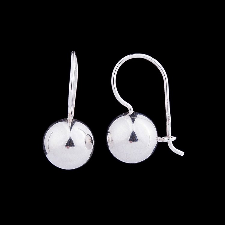 Серебряные серьги "Шарики" 121464 от ювелирного магазина Оникс