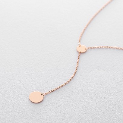 Золоте кольє "Монетки" (можливе гравіювання) кол01479 №9