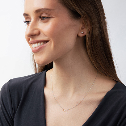 Кольє у білому золоті (діаманти) колб0192ca №2