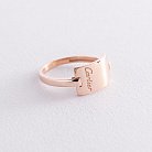 Золотое кольцо без камней к06252 от ювелирного магазина Оникс