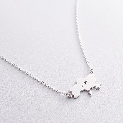 Срібне кольє "Мій дім - моя Україна" 181212home