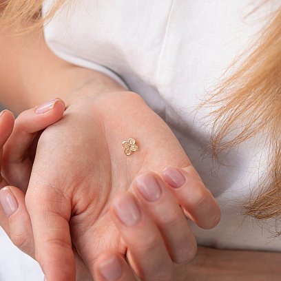 Детский золотой крестик п03674 №2