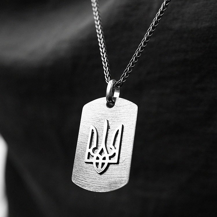 Срібний жетон "Герб України - Тризуб" (можливе гравіювання) 133157 від ювелірного магазину Онікс - 8