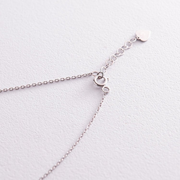 Золоте кольє "Хрестик" з фіанітами кол02192 від ювелірного магазину Онікс - 4