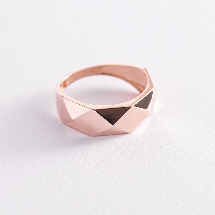 Кольцо "Совершенство" в красном золоте к07002 от ювелирного магазина Оникс - 2