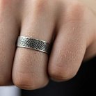 Серебряное кольцо "Вышиванка - сварга" 1115 от ювелирного магазина Оникс - 8