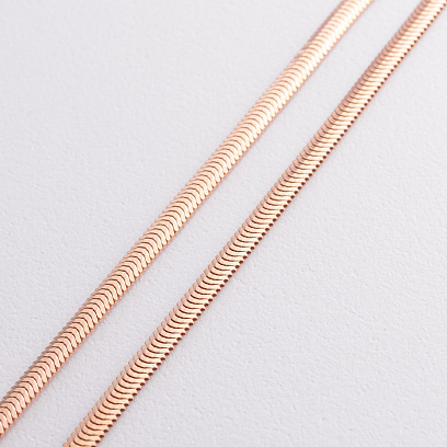 Кольє "Gisele" у червоному золоті (снейк - 4.5 мм) ц00321-4,5 №3