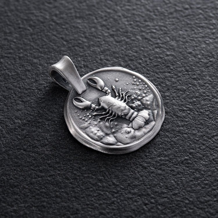 Серебряный кулон "Знак зодиака Рак" 133221рак от ювелирного магазина Оникс - 9