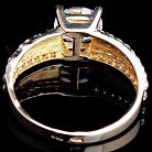 Золотое женское кольцо с фианитами к02451 от ювелирного магазина Оникс - 4
