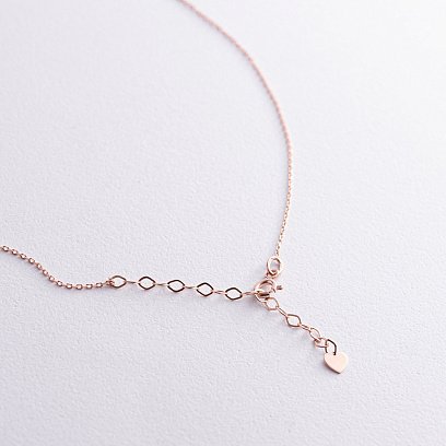 Кольє "Ластівка" у червоному золоті кол02363 №8