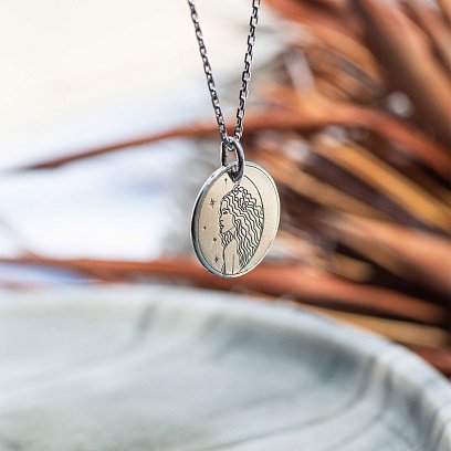 Срібний кулон "Муза" 132724муза №2