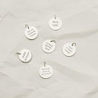 Срібний кулон з гравіюванням "Завжди вибирай кохання" 132724вс от ювелирного магазина Оникс - 3