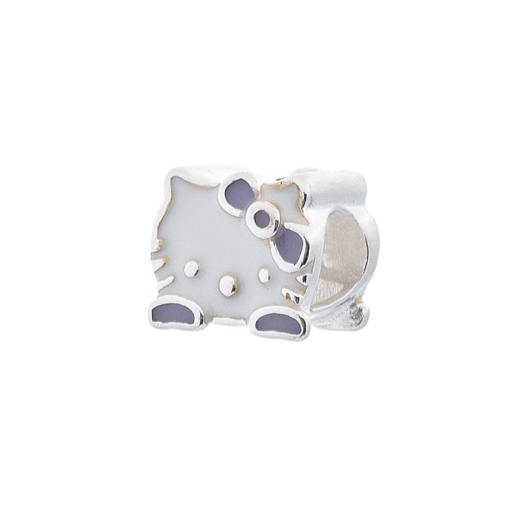 Серебряный шарм "Hello Kitty" (эмаль) 132598 от ювелирного магазина Оникс