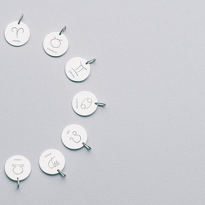 Срібний кулон з гравіюванням "Знак Зодіаку" 132722z №8